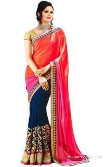 Suvali Fashion Embriodered Bollywood Georgette Sari Suvali Fashion Embriodered Bollywood Georgette Sari